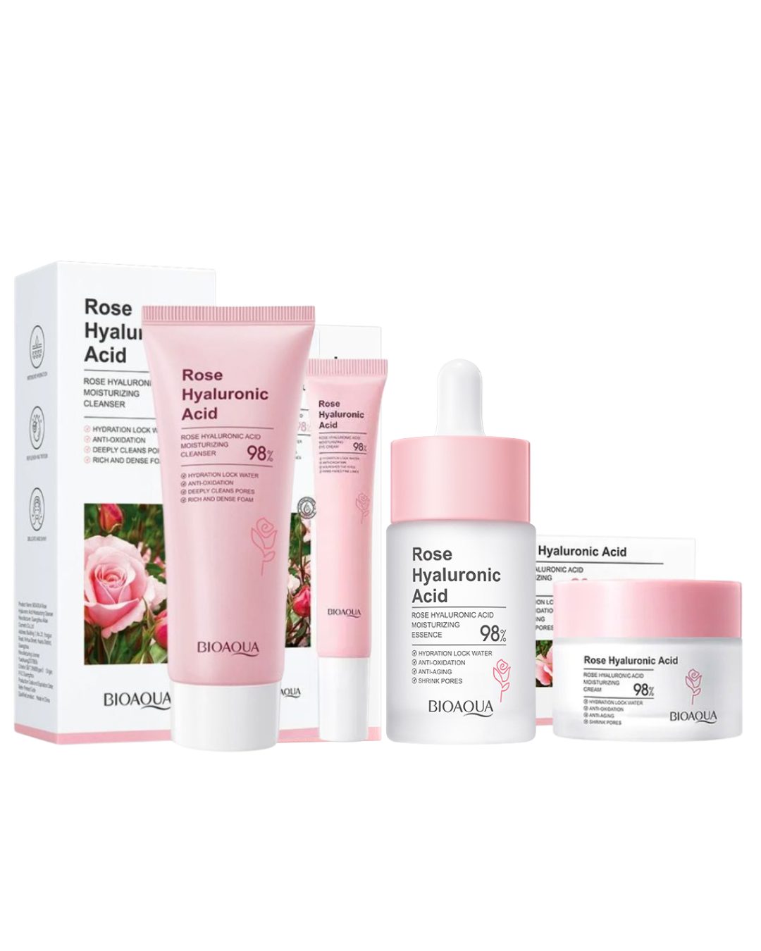 BIOAQUA™ |COMBO ROSAS Y ACIDO HIALURONICO