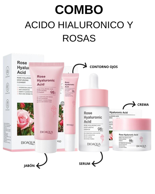 BIOAQUA™ |COMBO ROSAS Y ACIDO HIALURONICO